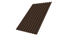 Профнастил С21R GL 0,5 Rooftop Бархат RAL 8017 шоколад