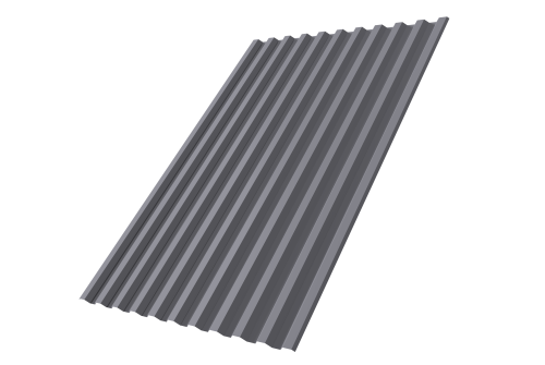 Профнастил С21R 0,7 PE RAL 7004 сигнальный серый