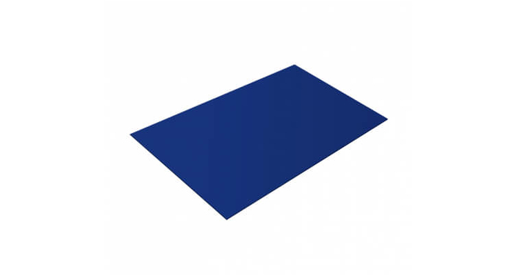 Плоский лист 0,45 PE с пленкой RAL 5002 ультрамариново-синий