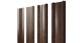 Штакетник М-образный А с прямым резом 0.45 Print Premium Antique Wood TwinColor