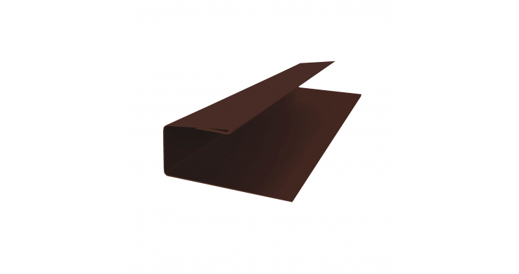 J-Профиль 12мм Quarzit с пленкой RAL 8017 шоколад