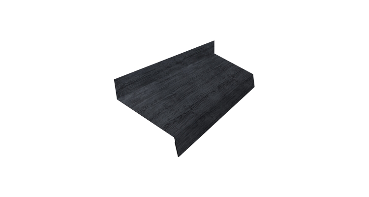 Отлив простой 50 0,45 Print Premium Grey Wood TwinColor (3м)