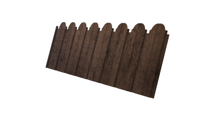 Профнастил С10B фигурный 0.45 Print-Double Elite Antique Wood