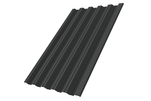 Профнастил НС35R Grand Line 0,5 PurPro Matt 275 RAL 7016 антрацитово-серый
