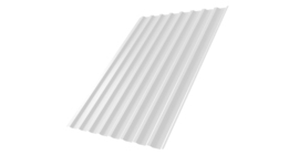 Профнастил С20B 0,45 PE-Double RAL 9003 сигнальный белый