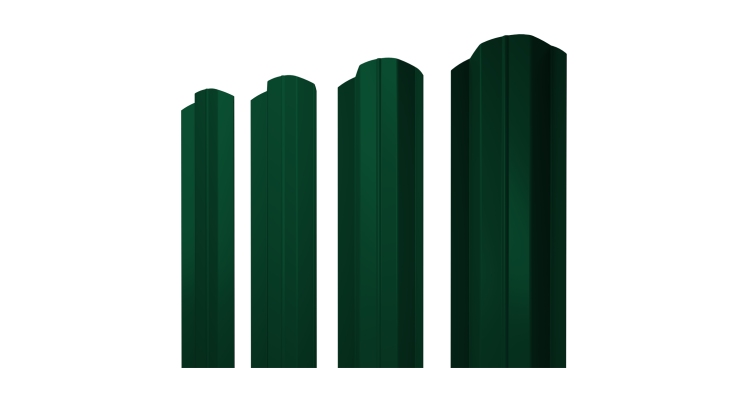 Штакетник М-образный В фигурный 0,45 Drap TR RAL 6005 зеленый мох