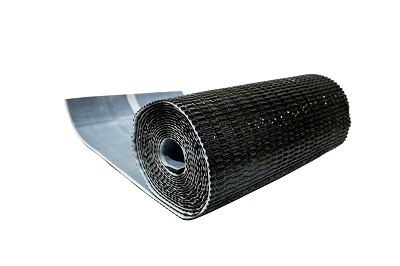 Лента для примыкания гофрированная алюминиевая GRAND LINE черная (5м)