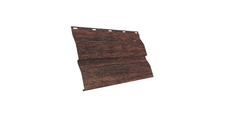 Сайдинг Металл Профиль Lбрус-XL-14х335 (ECOSTEEL_MA-01-Бразил. Вишня-0.5)