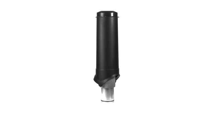 Выход вентиляции Krovent Pipe-VT 125/700 изолированный черный