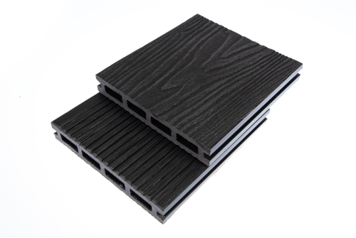 Террасная доска ДПК Grand Line 140мм 3D Wood графит 4м