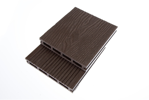 Террасная доска ДПК Grand Line 140мм 3D Wood шоколад 4м